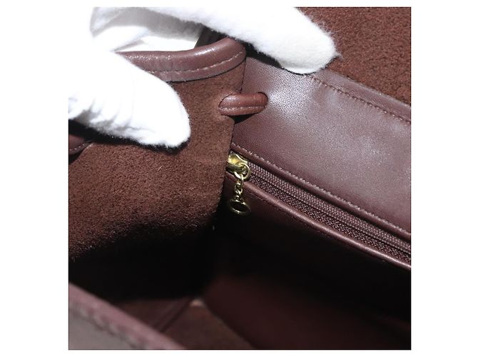 Zaino Coach in pelle marrone e oro Auth 176433 D'oro - vista 23