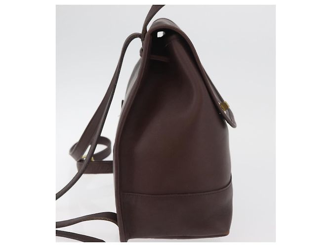 Zaino Coach in pelle marrone e oro Auth 176433 D'oro - vista 4