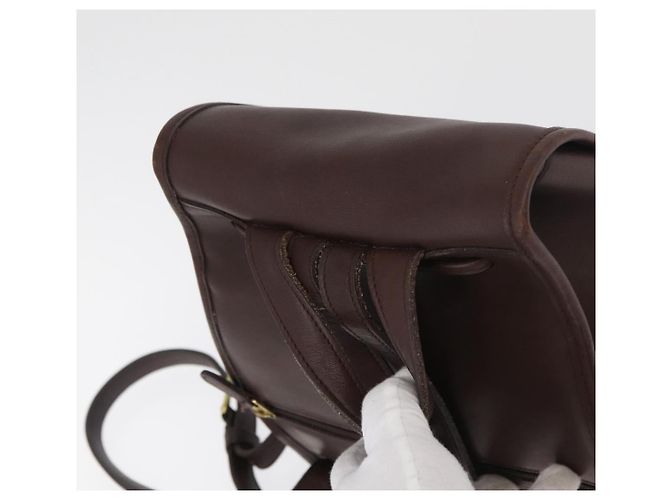 Zaino Coach in pelle marrone e oro Auth 176433 D'oro - vista 6