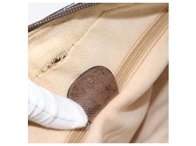 Borsa GUCCI GG Supreme Web Sherry Line PVC Beige Oro 001 113 6472 Auth 182533 D'oro - vista 12