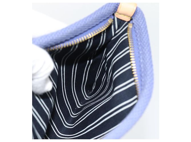 LOUIS VUITTON Antigua Pochette Platt PM Pochette Blu M40070 LV Auth 171279V - vista 19