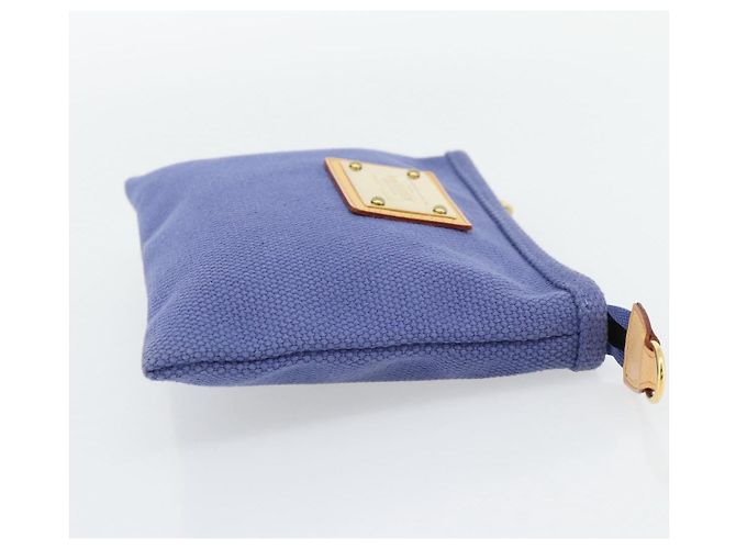 LOUIS VUITTON Antigua Pochette Platt PM Pochette Blu M40070 LV Auth 171279V - vista 4