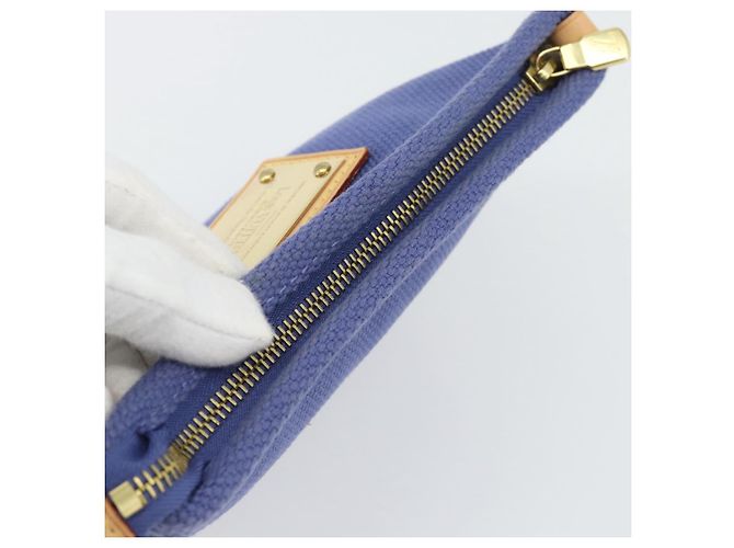LOUIS VUITTON Antigua Pochette Platt PM Pochette Blu M40070 LV Auth 171279V - vista 5
