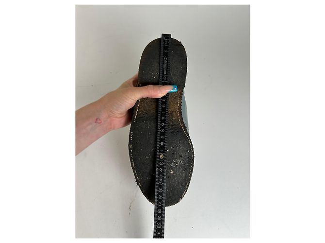 Comme Des Garcons Scarpe Monk Strap in pelle vintage Comme des Garçons Azzurro chiaro 26.5 - vista 10