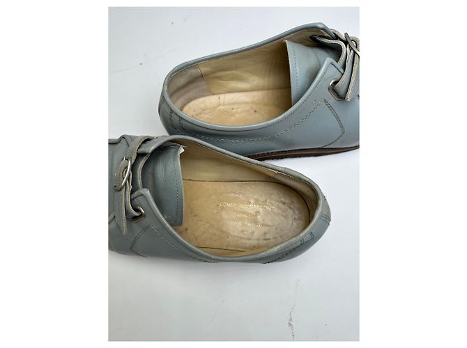 Comme Des Garcons Scarpe Monk Strap in pelle vintage Comme des Garçons Azzurro chiaro 26.5 - vista 3