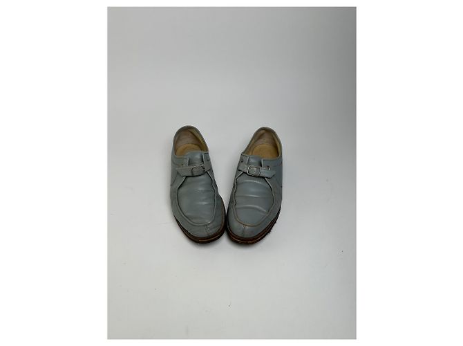 Comme Des Garcons Scarpe Monk Strap in pelle vintage Comme des Garçons Azzurro chiaro 26.5 - vista 4