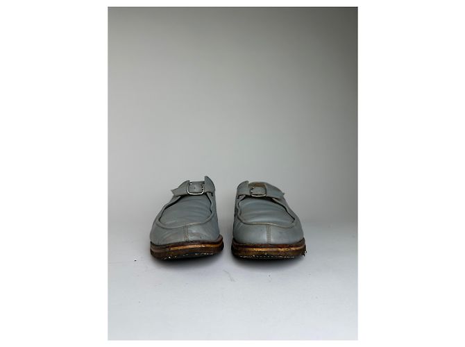 Comme Des Garcons Scarpe Monk Strap in pelle vintage Comme des Garçons Azzurro chiaro 26.5 - vista 5