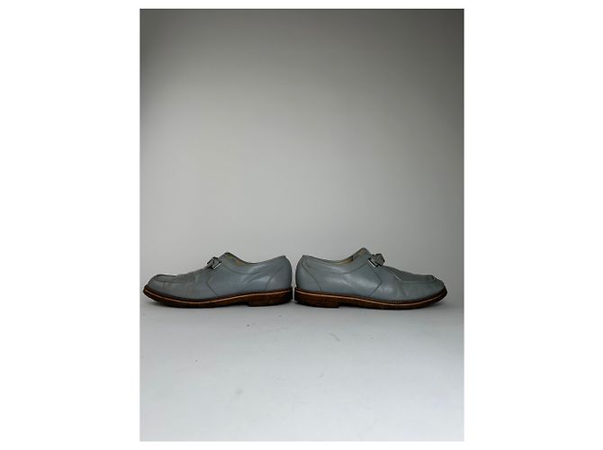 Comme Des Garcons Scarpe Monk Strap in pelle vintage Comme des Garçons Azzurro chiaro 26.5 - vista 6