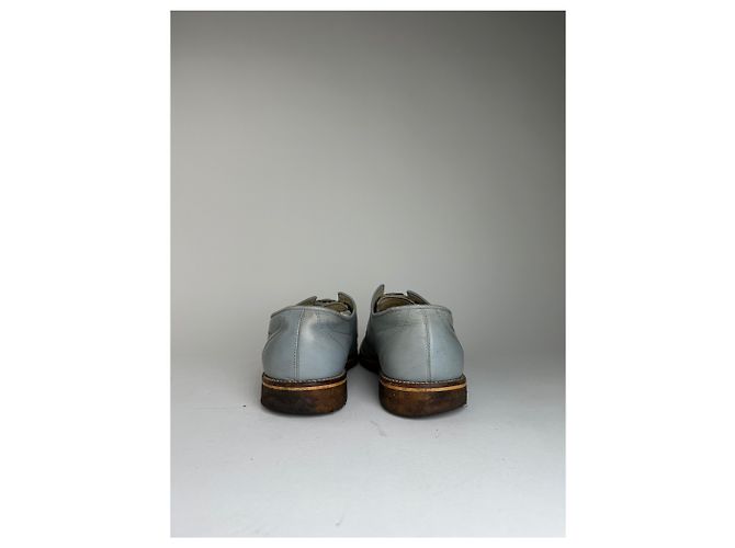 Comme Des Garcons Scarpe Monk Strap in pelle vintage Comme des Garçons Azzurro chiaro 26.5 - vista 7