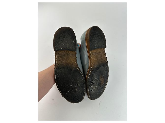 Comme Des Garcons Scarpe Monk Strap in pelle vintage Comme des Garçons Azzurro chiaro 26.5 - vista 9