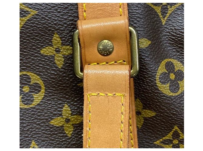 Keepall Louis Vuitton Sac Souple 55 Beige - vista 4