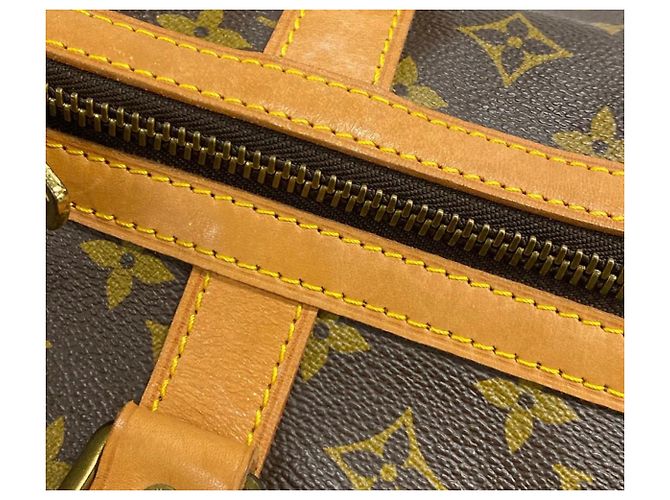 Keepall Louis Vuitton Sac Souple 55 Beige - vista 6