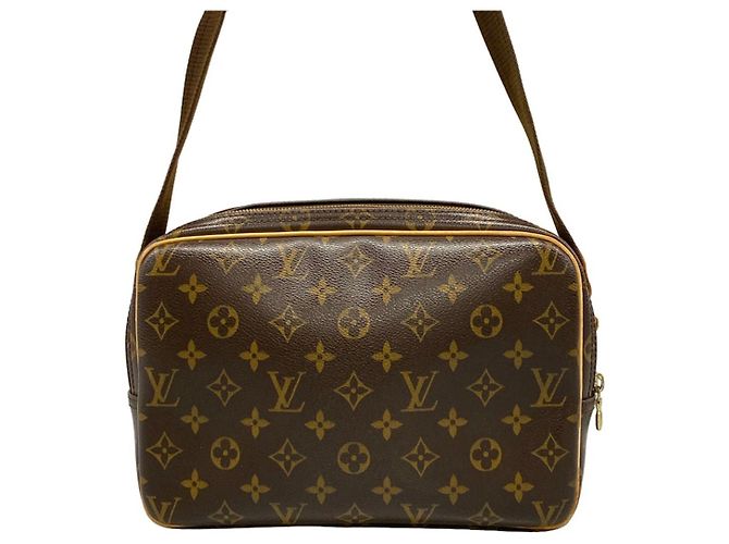 Louis Vuitton Reporter PM Castaño Dorado - vista 8