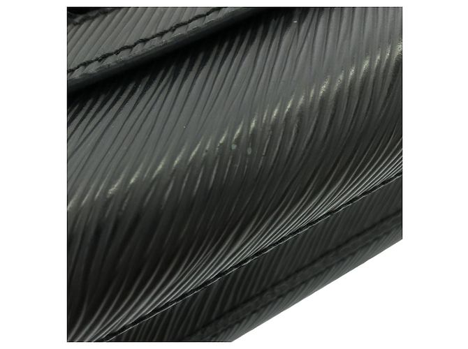 Borsa a tracolla Louis Vuitton Epi Twist MM Nero - vista 4