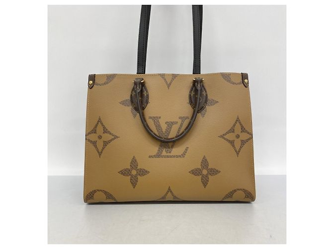 Borsa Tote Louis Vuitton Monogram Giant Reverse OnTheGo MM Marrone - vista 11