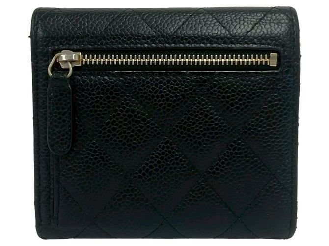 Cartera Tri-fold Chanel Matelassé Coco Mark Negro - vista 2
