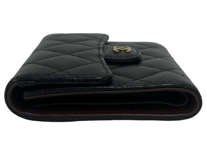 Cartera Tri-fold Chanel Matelassé Coco Mark Negro - vista 4