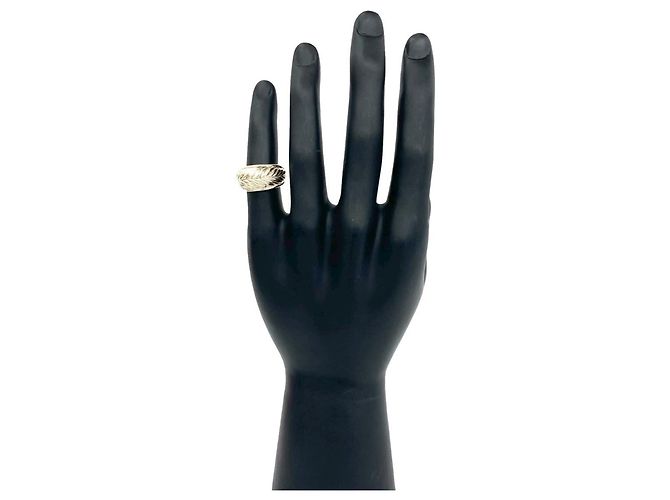 Ring Hermès Bague Hermes Vintage Leaf Argenté - vue 2
