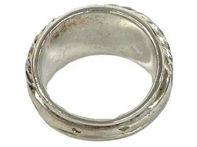 Ring Hermès Bague Hermes Vintage Leaf Argenté - vue 6
