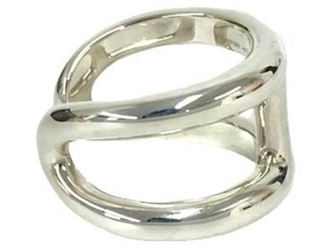 Hermès Hermes Osmo's GM Band Ring Silvery - view 5