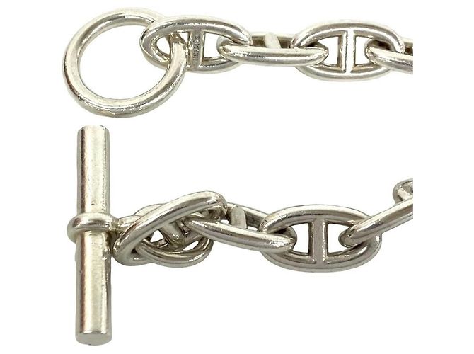 Hermès HERMES Chaine d'Ancre GM Bracciale Charm Argento - vista 3