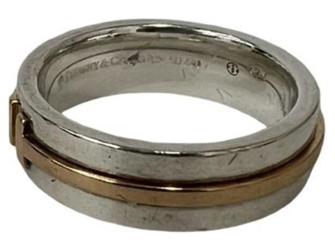 Tiffany & Co. Tiffany T TWO schmaler Ring Silber Golden - Ansicht 6