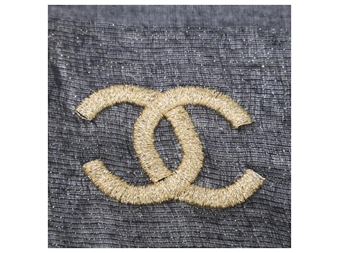 Sciarpa Chanel in alpaca e cashmere nero - vista 2