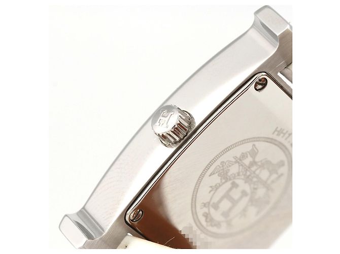 Hermès Reloj Hermes H de acero inoxidable de cuarzo Blanco - vista 3