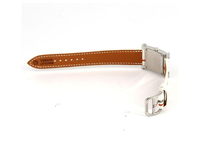 Hermès Reloj Hermes H de acero inoxidable de cuarzo Blanco - vista 7