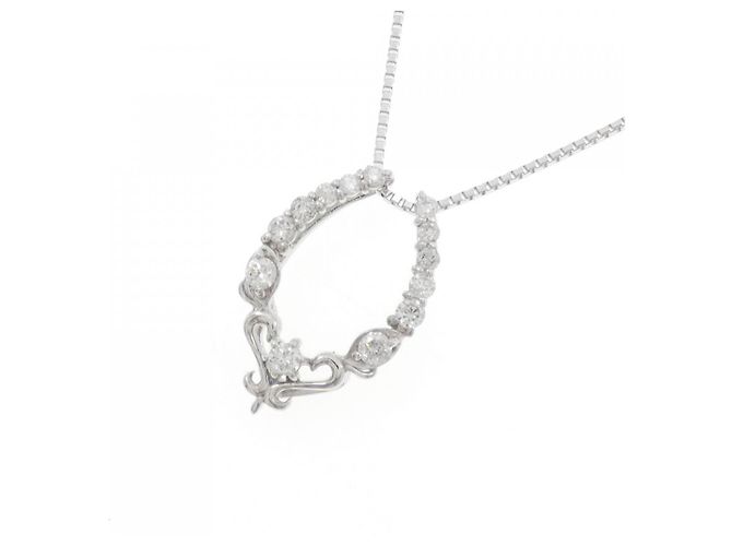 Autre Marque Collana in oro bianco Au750 e diamanti Argento - vista 3
