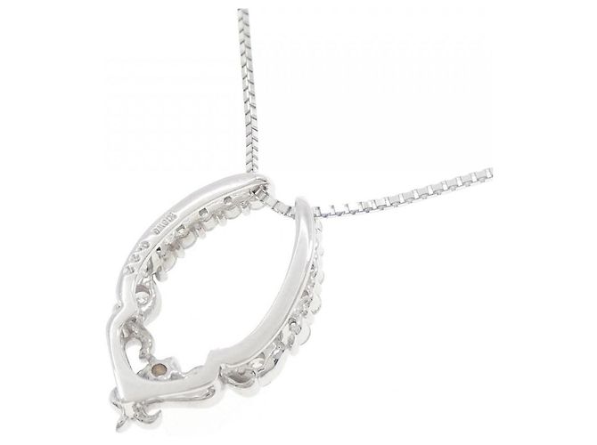 Autre Marque Collana in oro bianco Au750 e diamanti Argento - vista 4