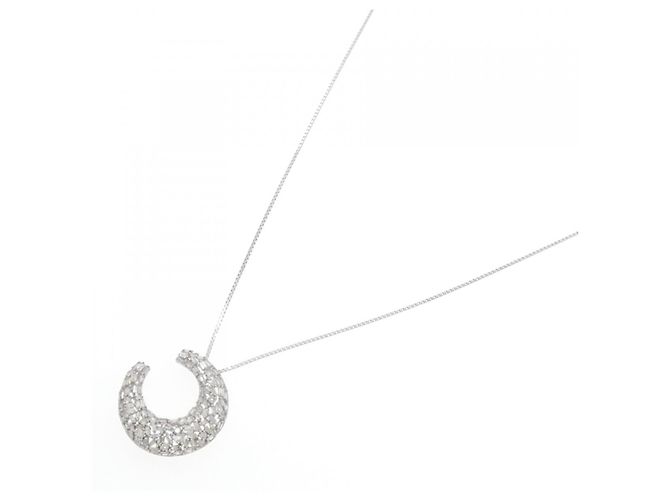 Autre Marque Collana in oro bianco Au750 e diamanti Argento - vista 2