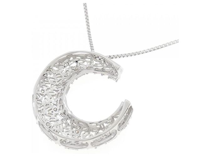Autre Marque Collana in oro bianco Au750 e diamanti Argento - vista 4