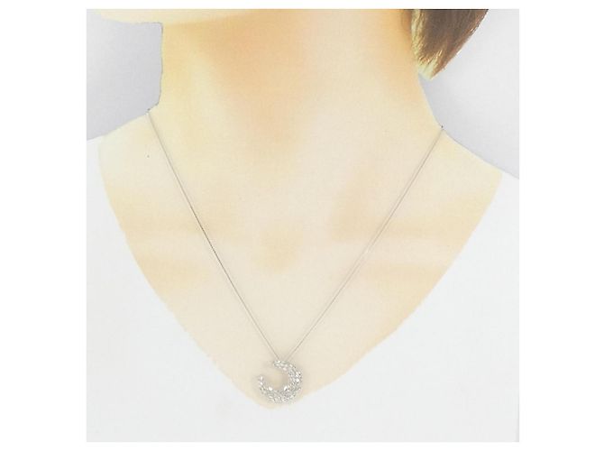 Autre Marque Collana in oro bianco Au750 e diamanti Argento - vista 6