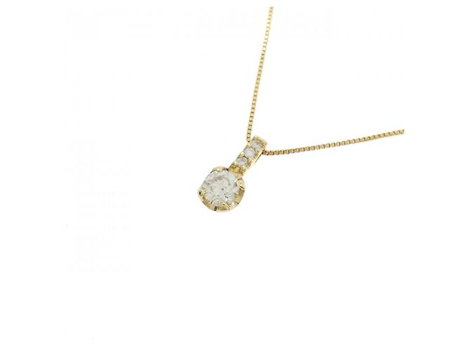 Autre Marque Au750 Diamant Halskette Golden - Ansicht 3