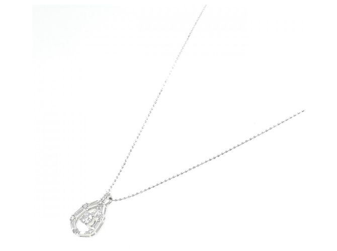Autre Marque Collana in oro bianco e diamanti Au750 Argento - vista 2