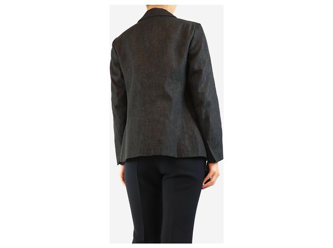 Autre Marque Schwarze Jeansjacke - Größe UK 8 - Ansicht 2