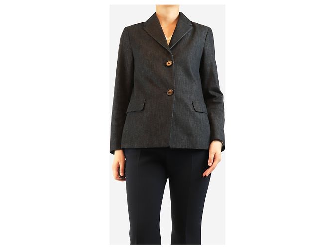 Autre Marque Schwarze Jeansjacke - Größe UK 8 - Ansicht 3