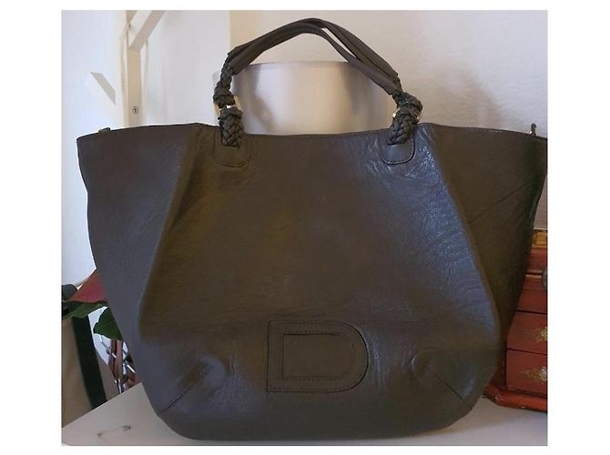 Borsa Delvaux le Louise GM Marrone D'oro - vista 18