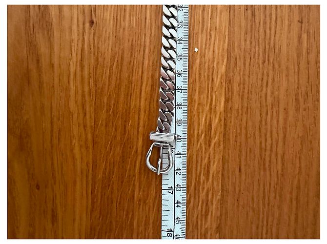 Hermès Collar Hebilla de Silla Plata - vista 8