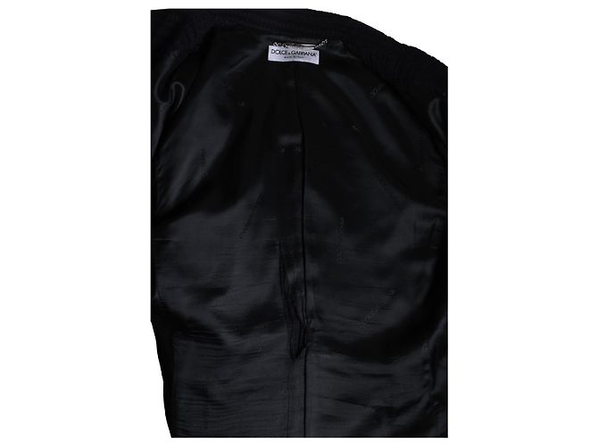 Dolce & Gabbana, completo strutturato nero e blu - vista 5