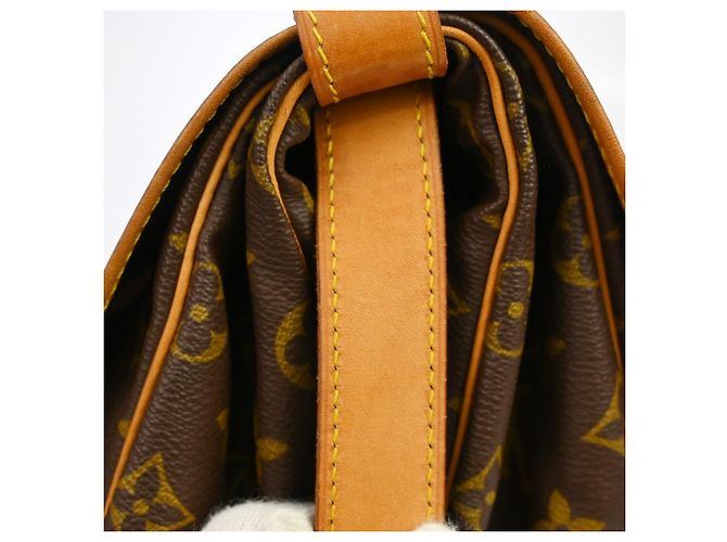 Borsa Louis Vuitton Saumur in Tela Monogram 35 Marrone - vista 3