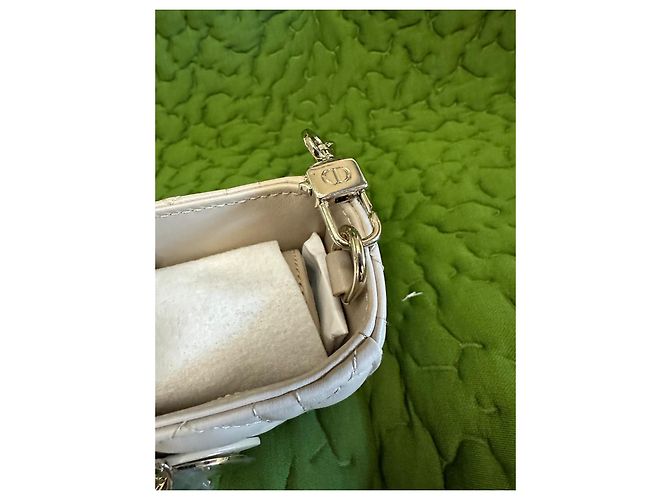 Dior Lady D-Joy Borsa a mano in pelle di agnello - Beige - vista 2