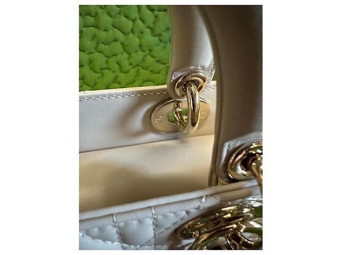 Dior Lady D-Joy Borsa a mano in pelle di agnello - Beige - vista 5