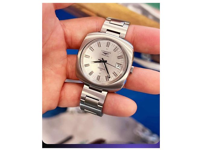 Orologio Longines Admiral HF Automatico Uomo Argento Silver hardware - vista 8
