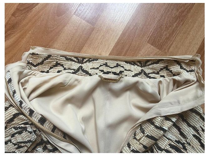 Roberto Cavalli Zebra-Print Seidenjacke Schwarz Beige Zebra-druck - Ansicht 9