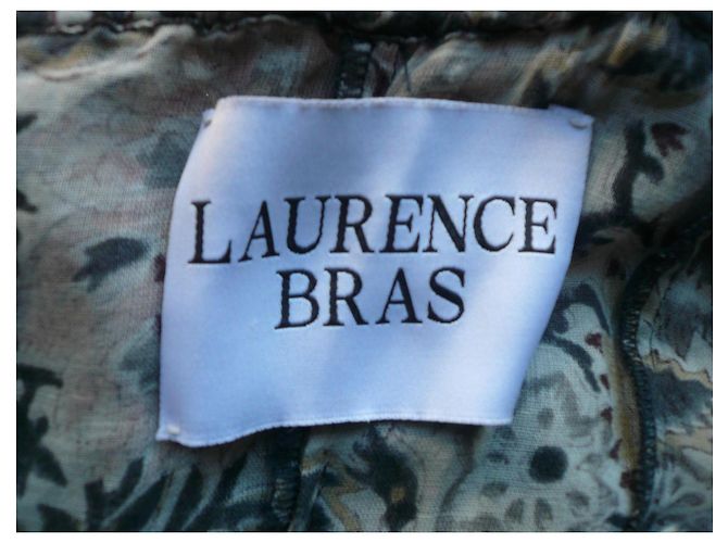 Laurence Bras Saint Barth Blumenkleid T38 Braun Pink Beige Grau - Ansicht 7
