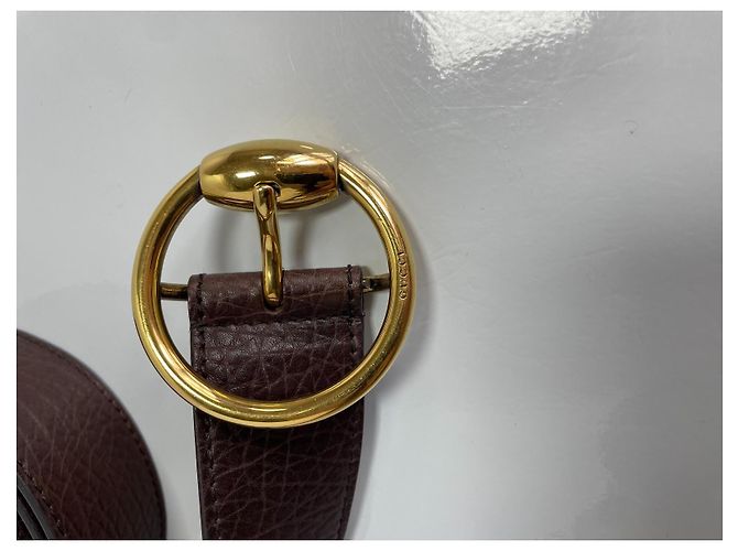 Gucci Horsebit Ledergürtel Braun - Ansicht 2