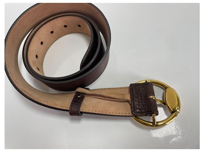 Gucci Horsebit Ledergürtel Braun - Ansicht 3