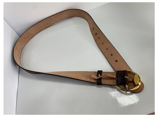 Gucci Horsebit Ledergürtel Braun - Ansicht 5